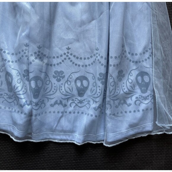 Beetlejuice Girls' Nightgown Flare Skirt Light Blue Full Length Small 6/6x - Picture 4 of 7